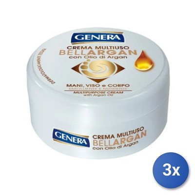 3X Genera Hand Cream 160 ML In Beautiful Argan Jar Made In Italy