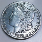 1891-CC Spitting Eagle Morgan Silver Dollar Beautiful High Grade Coin Rare Date