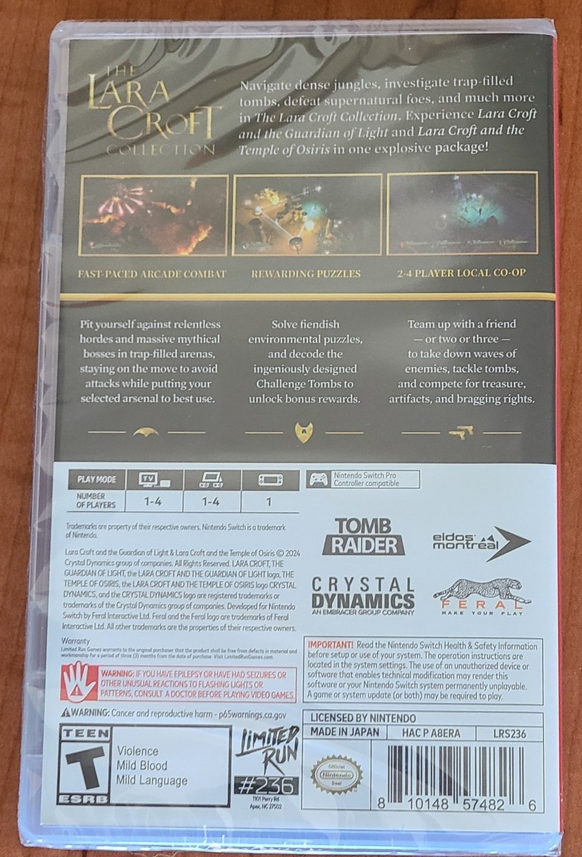 The Lara Croft Collection - Nintendo Switch (NEW) | eBay