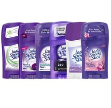 Lady Speed Stick Mixed Lot Deodorant Stick Bundle Variety Odor Protection 6-PACK