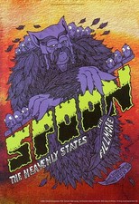 Original Spoon The Heavenly States 2008 Fillmore Concert Poster Matt Leunig F970