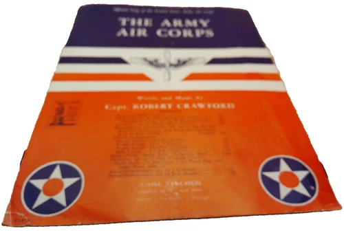 WWII Army Air Corps song US Captain Robert Crawford sheet music Carl Fischer