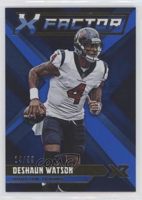 2019 Panini XR X-Factor Blue 14/99 Deshaun Watson #XF-11 0c2