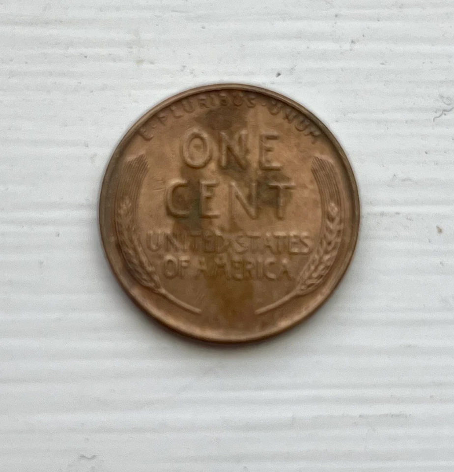 Very Rare 1957 Lincoln Wheat Penny. No Mint Mark, No error "L" on Rim - Image 2 of 2