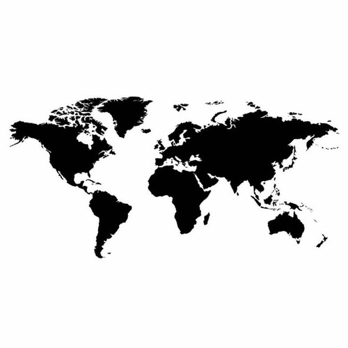 World Map Educational Wall Sticker WS-16254 - Picture 3 of 10