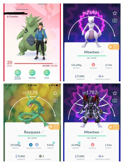 Buy Pokemon Go Account Mewtwo