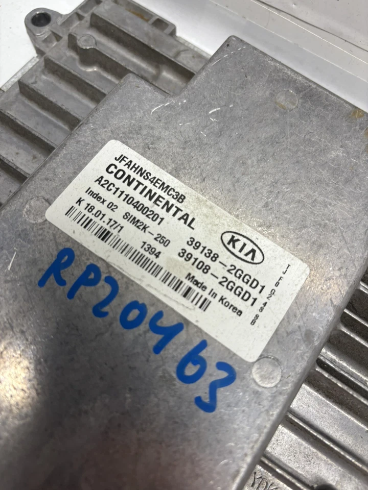 Módulo de motor Kia Optima 2016 2017 18 control informático tren motriz ECM 391382GGD1 Foto 3 de 3