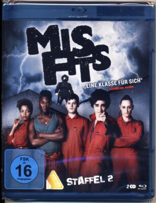 2 Blu-Ray MISFITS Staffel/Season 2 | 2012 | DEUTSCH | NEU OVP | BBC-Serie