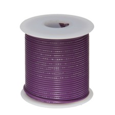 20 AWG Gauge Stranded Hook Up Wire Violet 25 ft 0.0320" UL1015 600 Volts