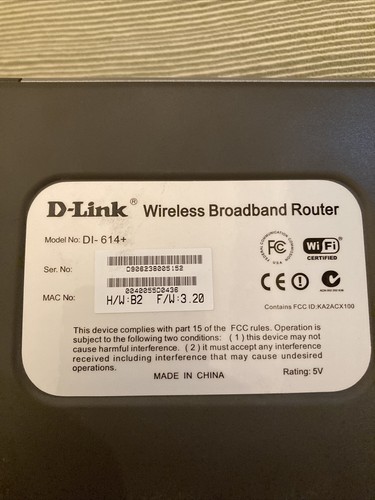 D-Link AirPlus DI-614+ 4-Port 10/100 Wireless 802.11b Router - Bild 3 von 3