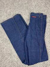 Vintage 70's Levis Big E Jeans Womens 27x33 Juniors Dark Wash RARE NOS