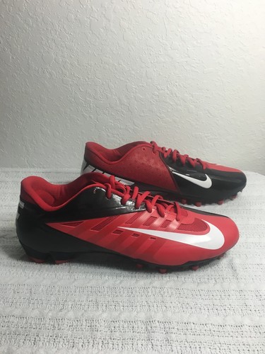 BOTINES DE FÚTBOL NIKE VAPOR PRO LOW TD ROJOS/NEGROS PARA HOMBRE TALLA 14 NUEVOS 534770 602 - Imagen 3 de 5