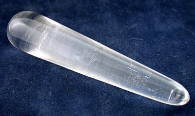 3 9/10 Inch x 4/5 Inch Crystal Quartz Massage Wand Gemstone Gem Stone EBS270