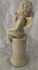 Resin Angel sitting Cherub On A Roman Column Pedestal — photo 4