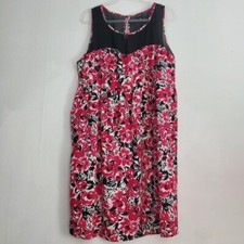 Torrid Floral Print Mesh Dress, Size 18