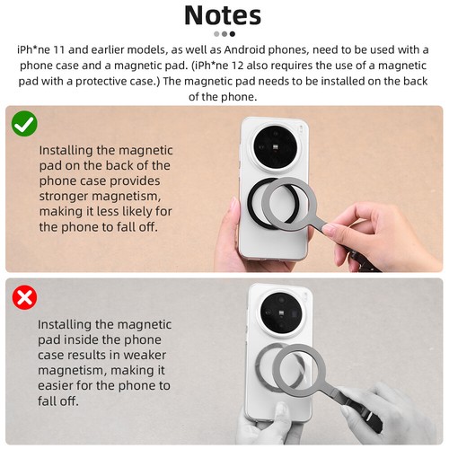Foldable Desktop Triangle Stand Magnetic Lazy Stand for IPhone Samsung Phones - Photo 16 sur 16