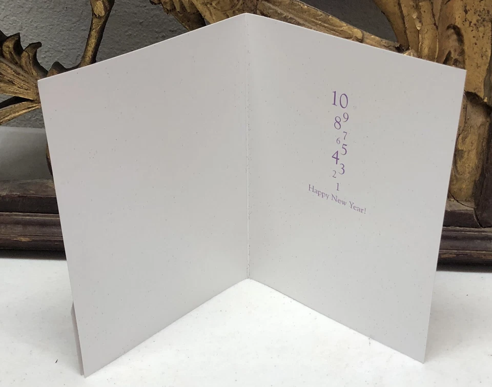 Set of 6 - MERI MERI Happy New Year! 7" X 5" Invitations w Envelopes Very Unique - Image 2 of 4