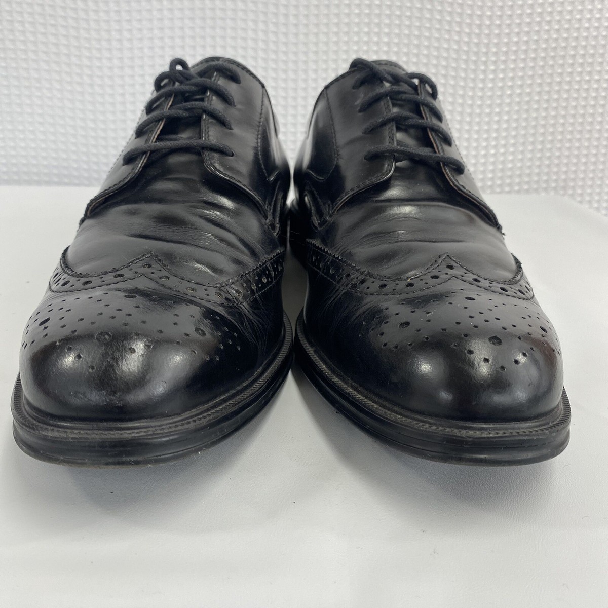 Florsheim CT Men\'s Wing Tip Brogue Oxford Black Leather 13178-001, Sz, 11 D Florsheim Shoes Men main image 4