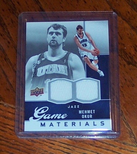 2009-10 Upper Deck #GJ-MO Mehmet Okur Game Materials 324/400 Dual Patch - Picture 3 of 3