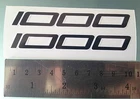"1000" Rear Seat Fairing Side Decals / Stickers For ZX-10R  / ZX10R / Z1000