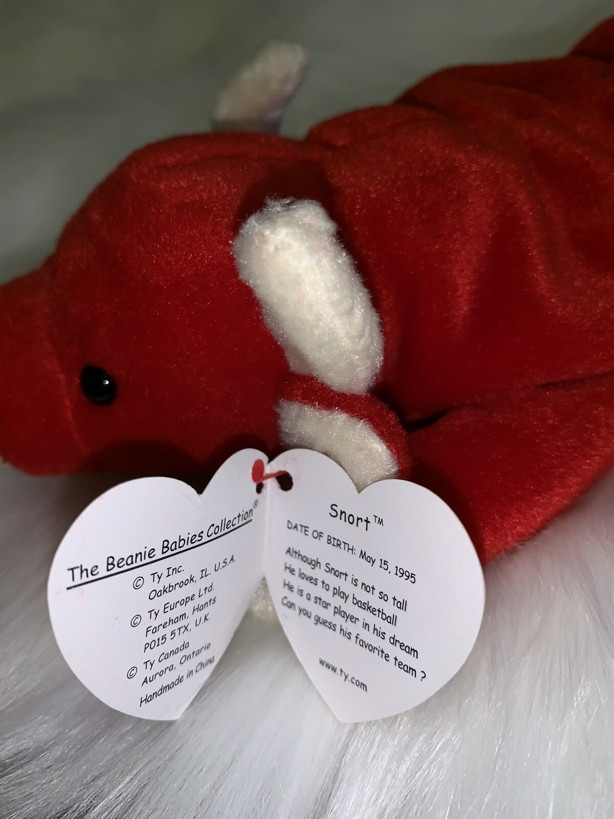 snort beanie baby may 15 1995