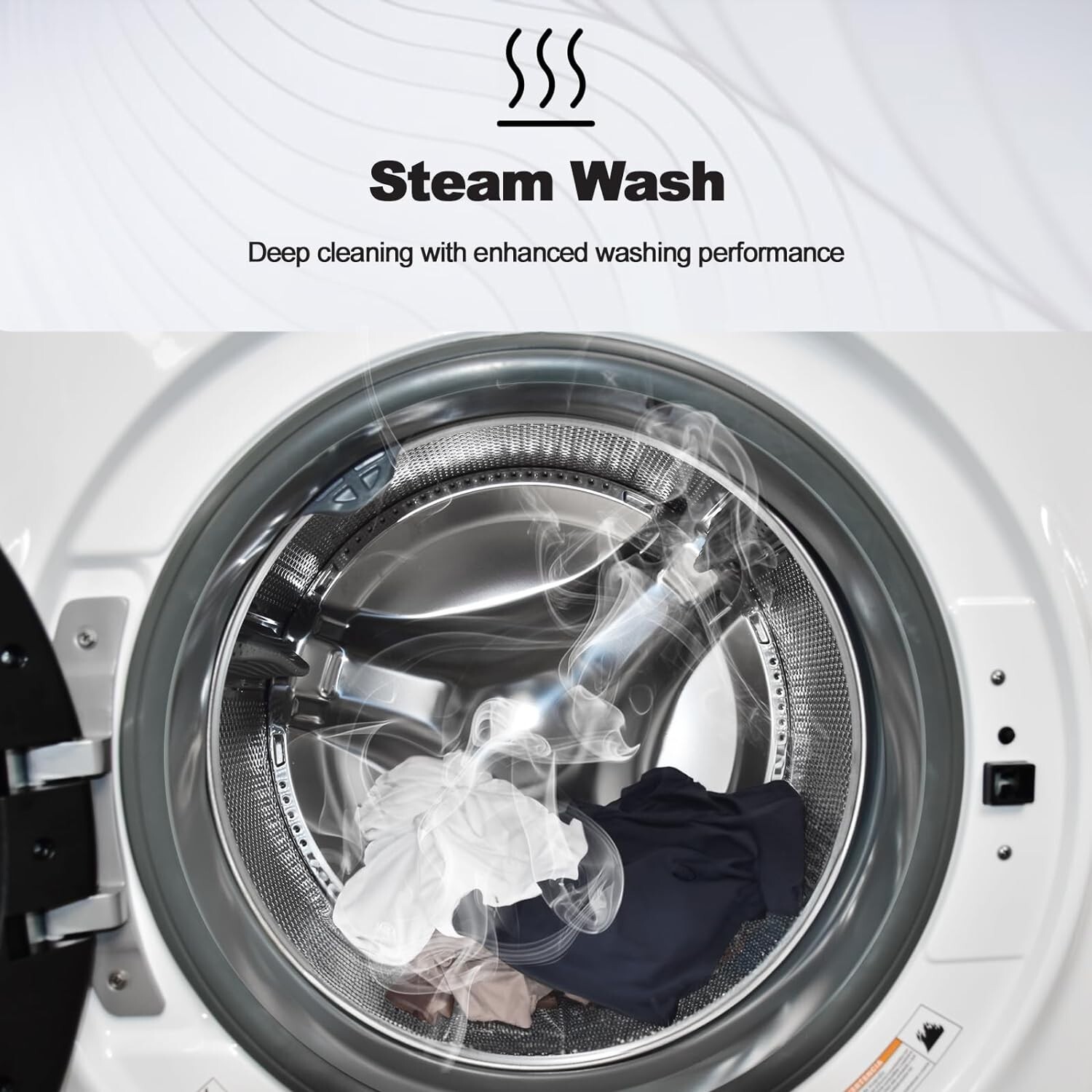 SMAD 4.5 Cu.Ft White Front Load Washing Machine For Apartment Dorm 3