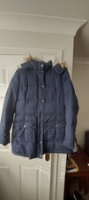 Fat Face Puffer Coat Blue Uk 16