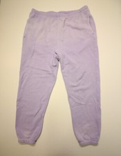 RE/DONE Hanes Sweatpants 80s Lounge Joggers Womens L Purple Faded Orchid READ