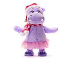 I Want A Hippopotamus for Christmas Purple Belly-Shaking Hippo Plush Figure