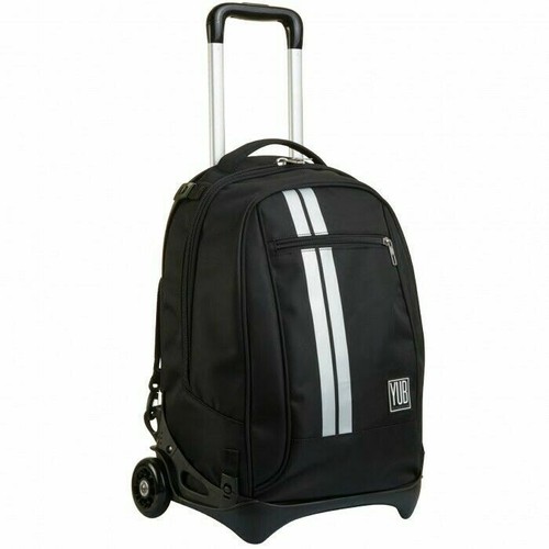 Zaino trolley Seven YUB nero e argento - 34 litri scuola primaria e  secondaria | eBay