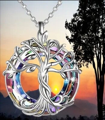 Tree Of Life Pendant Necklace Available in Silver Or Gold Color