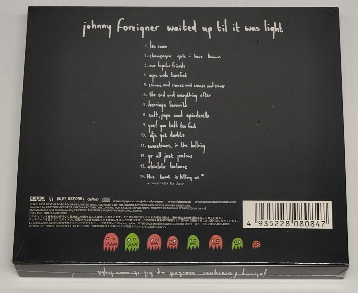 Johnny Foreigner - Waited Up Til It Was Light - Japan CD Bonus