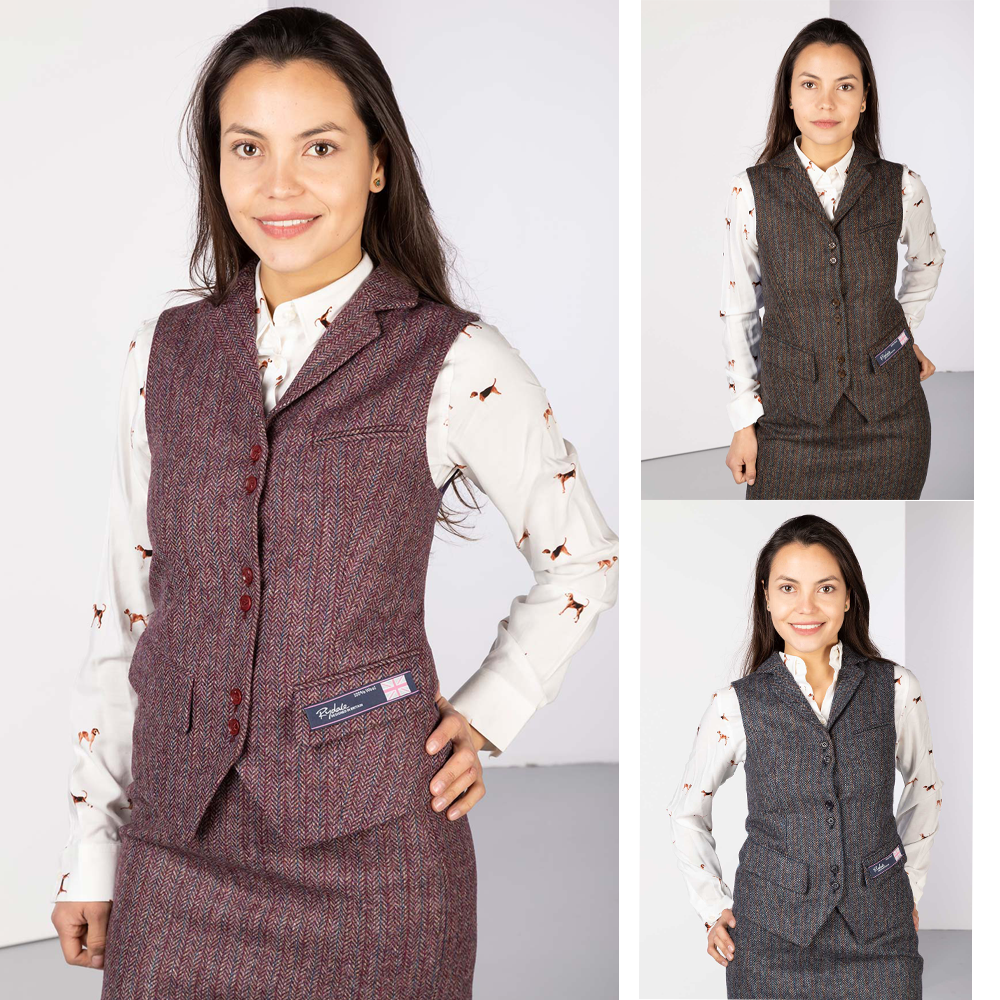 Rydale Tweed Waistcoat 100% Wool Smart 
