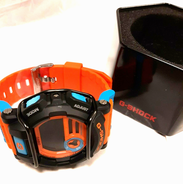 PRE-OWNED CASIO GD-400DN-4 ORANGE BLUE BULL BAR G SHOCK RESIN DIGITAL NO TAGS for sale online | eBay