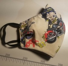 FACE MASK BETTY BOOP PATCHWORK reusable washable material. MADE IN USA