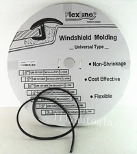 Flexline Windshield Auto Glass Universal Molding Flexible Trim Rubber 12.8mm 15'