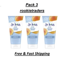 St Ives Acne Control Face Scrub Apricot 100% Natural Exfoliants 6 oz (pack of 3)