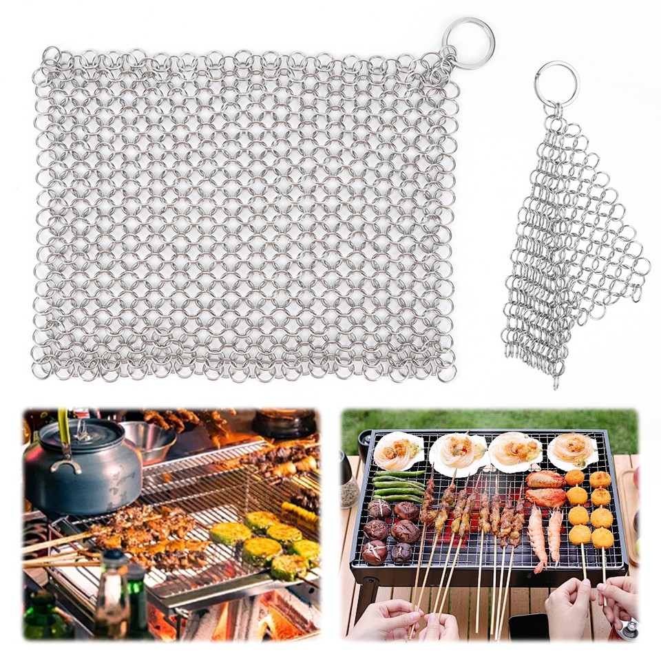 Cast Iron Cleaner Cast Iron Scrubber Metal Cleaning Brush for Cast Iron