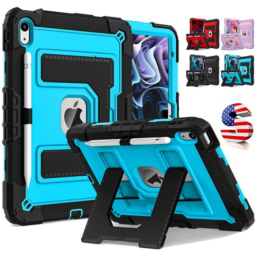 Heavy Duty Kickstand Case For iPad Air 4/ 5th M2 M3 10th 11th Gen A16 Shockproof