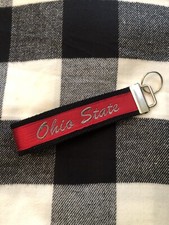 Key Fob Chain Wristlet 1.25"x11" Personalized Monogram Handmade Chevron Dots