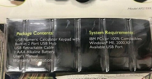 USB Numeric Keyboard Calculator Keypad from Gear Head - Picture 3 of 3