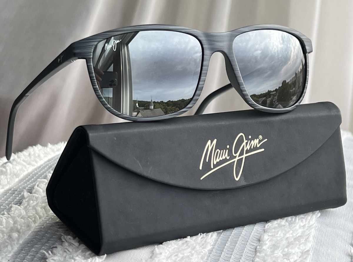 極美品 Maui Jim LELE KAWA MJ811-11D Maui Jim Dragons Teeth Lele Kawa MJ 811 11D Grey Stripe