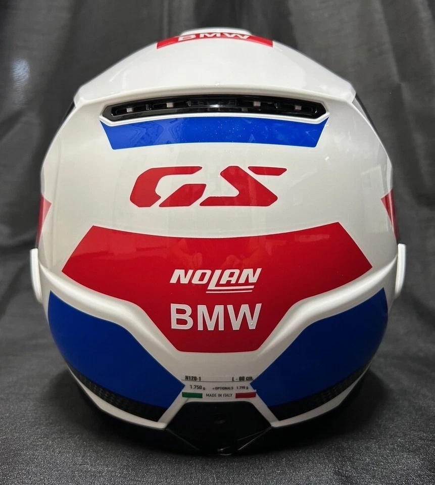 Casco completo y abierto Nolan N120-1 BMW PEGATINAS abatible trasero para moto de turismo Foto 4 de 4