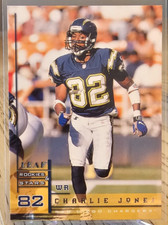 1998 Leaf Rookies & Stars Charlie Jones #159 Chargers