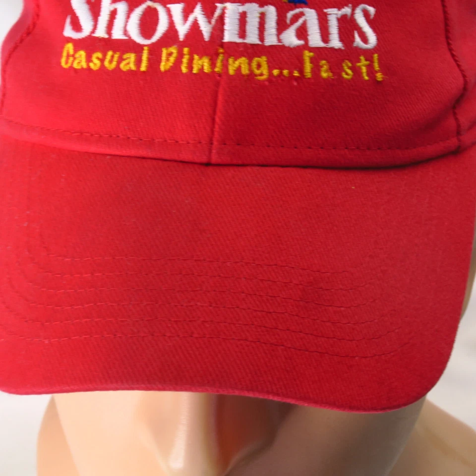 Showmars Casual Comedor... Rápido Rojo Correa Gorra Gorra Yunque Sur Fresco Griego Foto 2 de 4