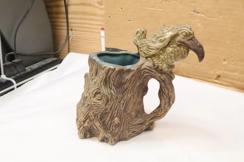 1973 Jim Rumph Splatter Bird Ceramic Tankard Mug Pooping Raven Troll Gremlin RM