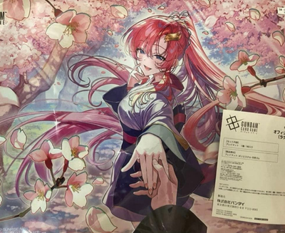 GUNDAM CARD GAME オフィシャルプレイマット ラクス・クライン Gundam Card Game Official Lacus Clyne Playmat TCG Bandai Japan
