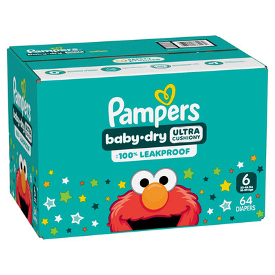 4 boxes of Pampers Baby Dry,  size 6, $199.99 for all four- FREE SHIPPING!!