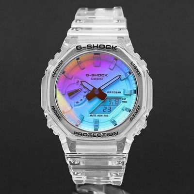 CASIO G-SHOCK GA-2100SRS-7A Casioak Skelett Achteck Uhr Dünn Wasserdicht Japan