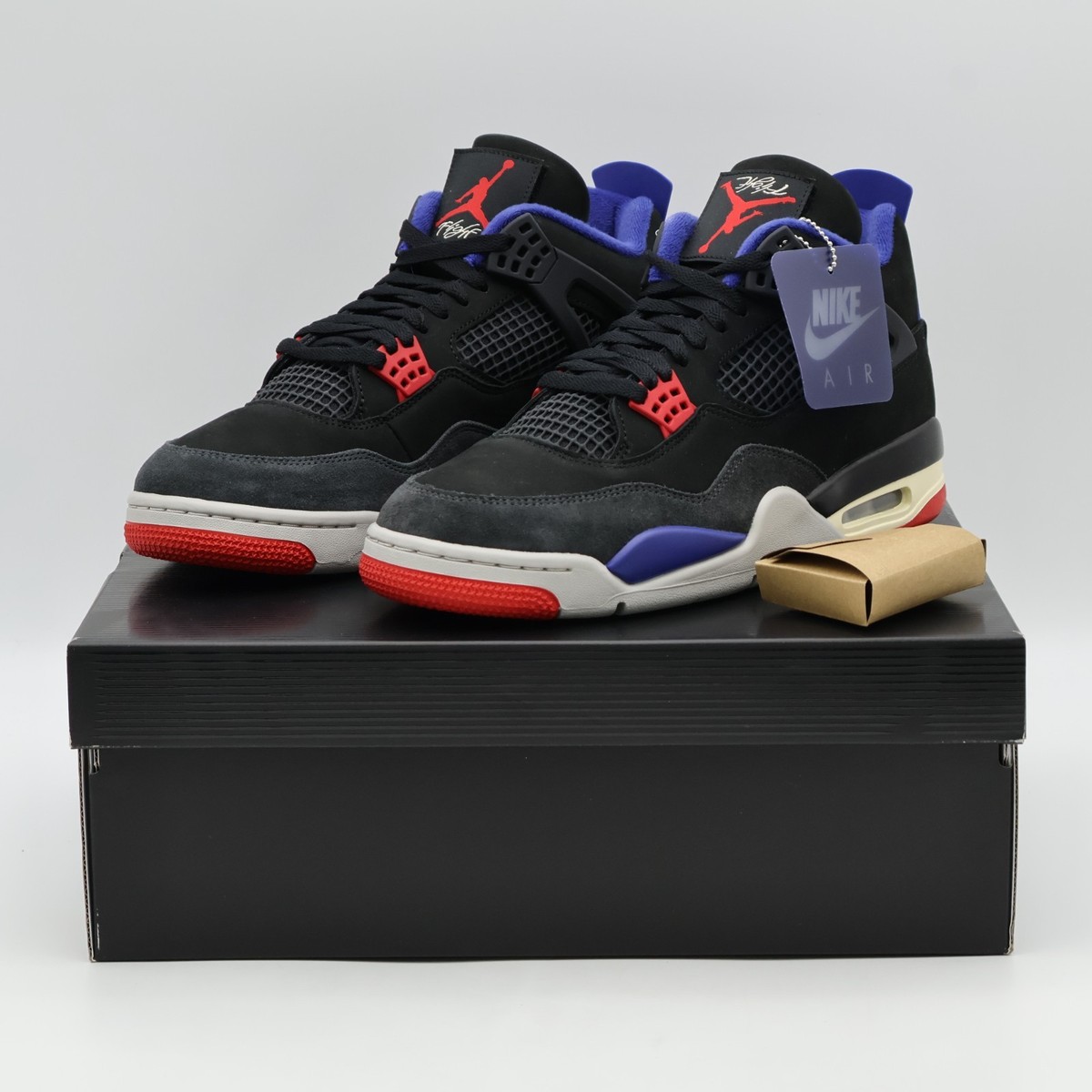 NIKE Air Jordan 4 ブラック/レッド/ブルー エア ジョーダン 4 ナイキ エアジョーダン レトロ レアエア ブラック